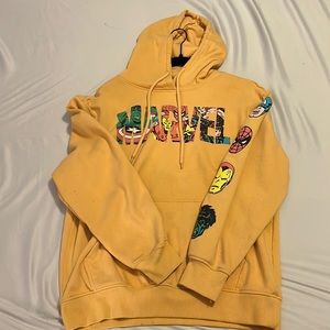 Yellow Marvel hoodie